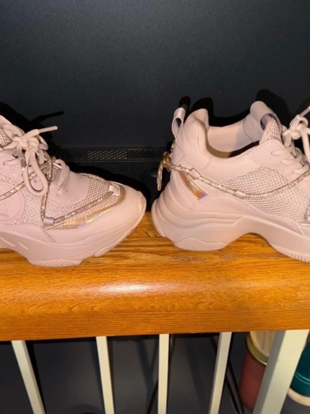 Steve Madden Motocross Rose Gold Sneakers